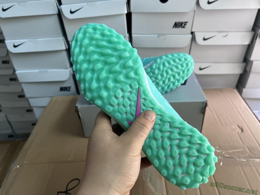 Unisex Nike Phantom Luna 2 Elite LV8 TF Football Shoes - Jade/Black/Purple