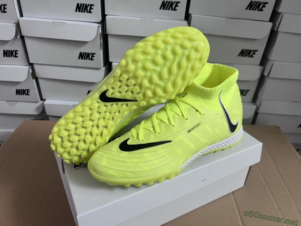 Men's Nike Phantom Luna Elite NU TF Football Shoes - Yellow/Red/White