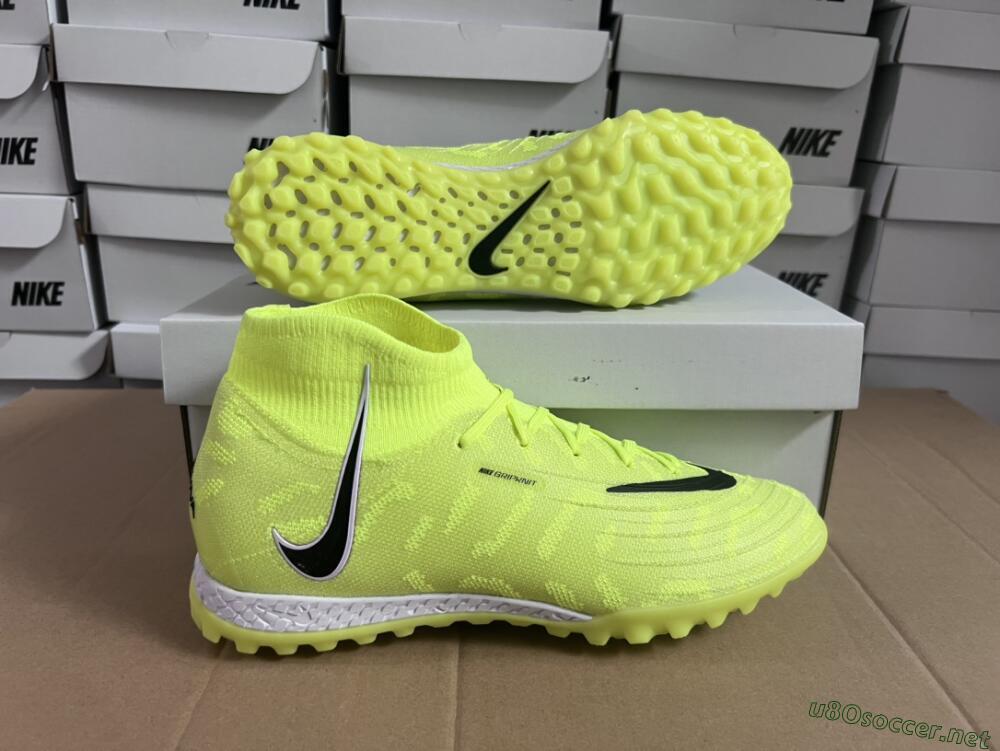 Men's Nike Phantom Luna Elite NU TF Football Shoes - Yellow/Red/White