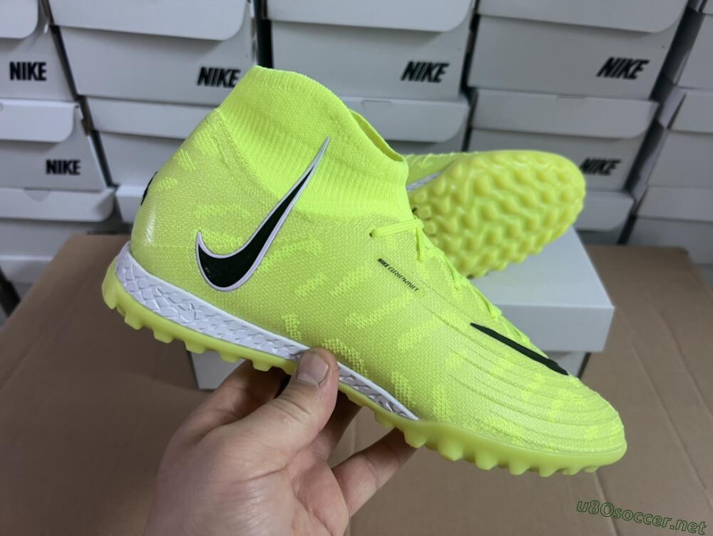 Men's Nike Phantom Luna Elite NU TF Football Shoes - Yellow/Red/White