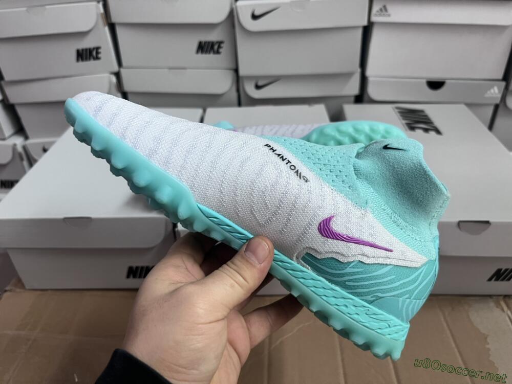 Unisex Nike Phantom GX Elite DF Link TF Football Shoes - White/Black/Jade