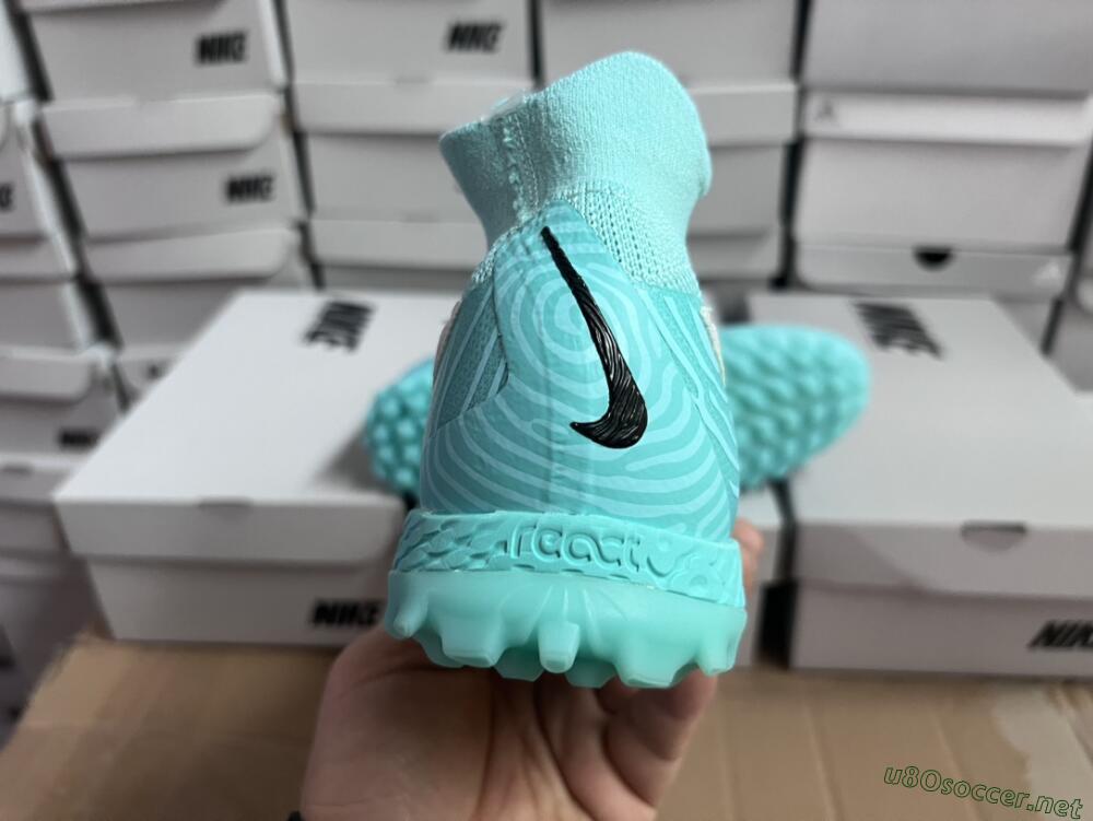 Unisex Nike Phantom GX Elite DF Link TF Football Shoes - White/Black/Jade