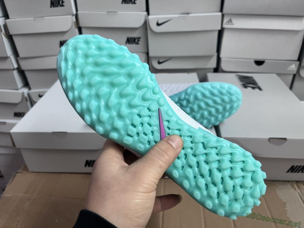 Unisex Nike Phantom GX Elite DF Link TF Football Shoes - White/Black/Jade