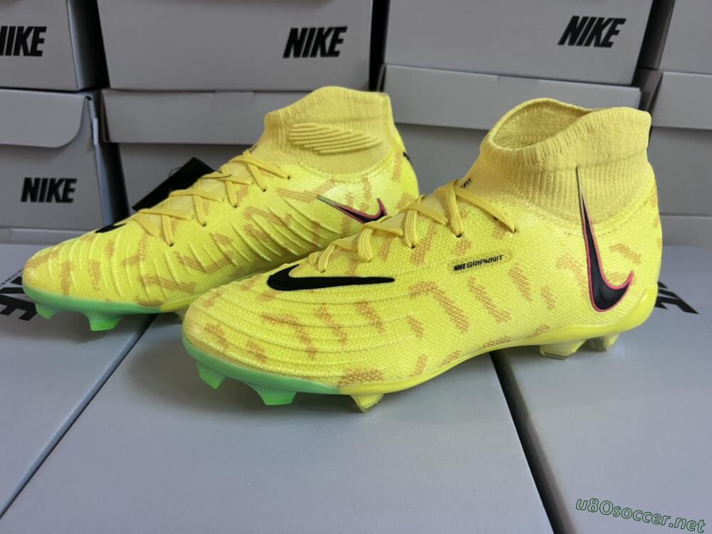 Men's Nike Phantom Luna Elite FG Football Boots - Yellow/Black/Pink