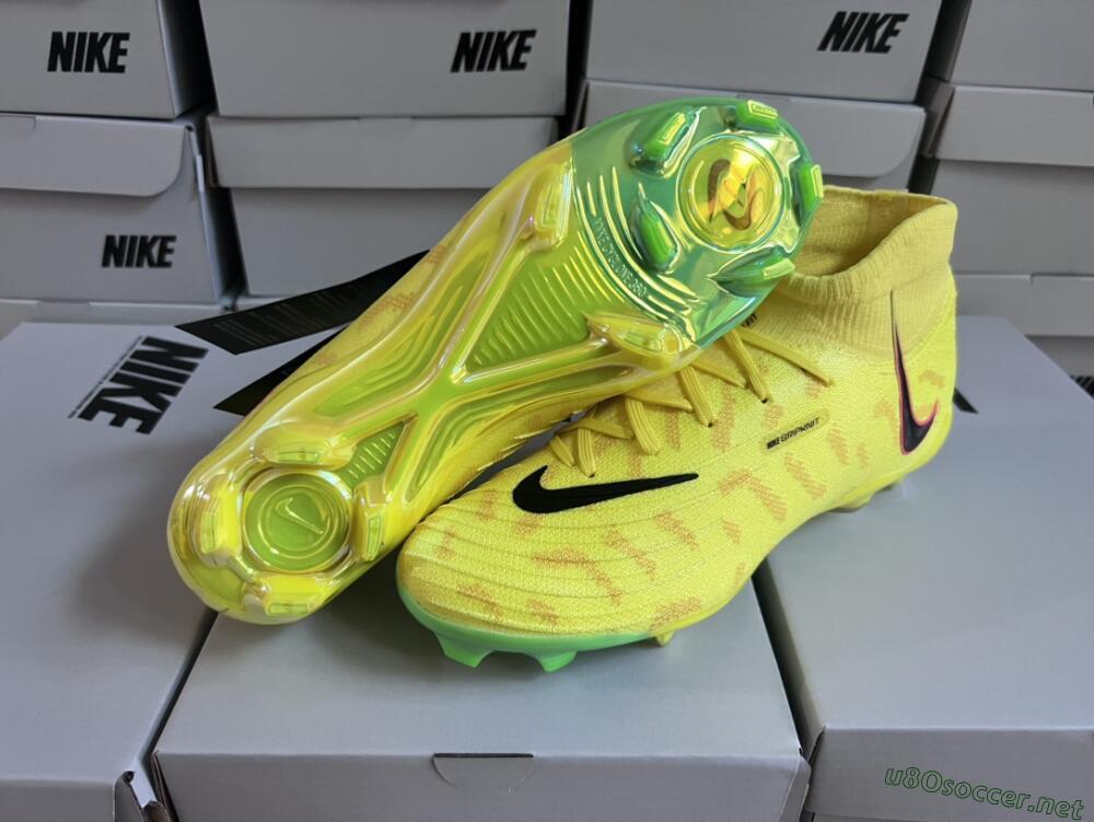 Men's Nike Phantom Luna Elite FG Football Boots - Yellow/Black/Pink
