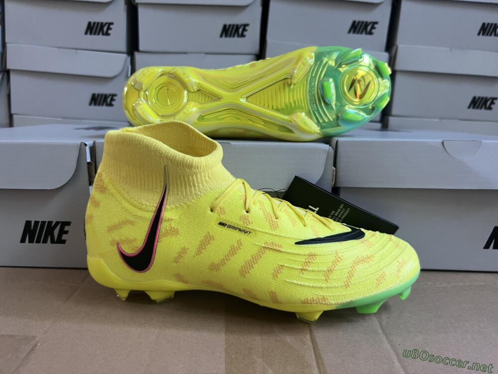 Men's Nike Phantom Luna Elite FG Football Boots - Yellow/Black/Pink