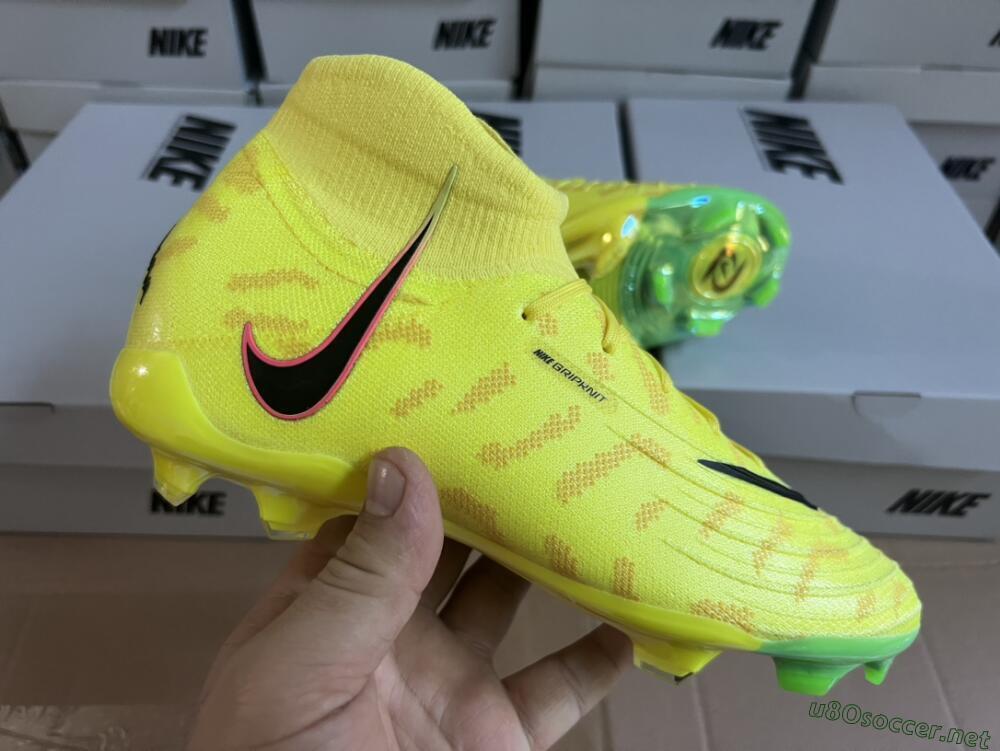 Men's Nike Phantom Luna Elite FG Football Boots - Yellow/Black/Pink