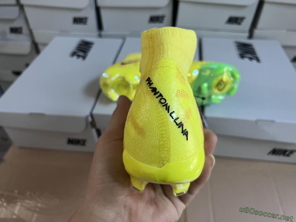 Men's Nike Phantom Luna Elite FG Football Boots - Yellow/Black/Pink