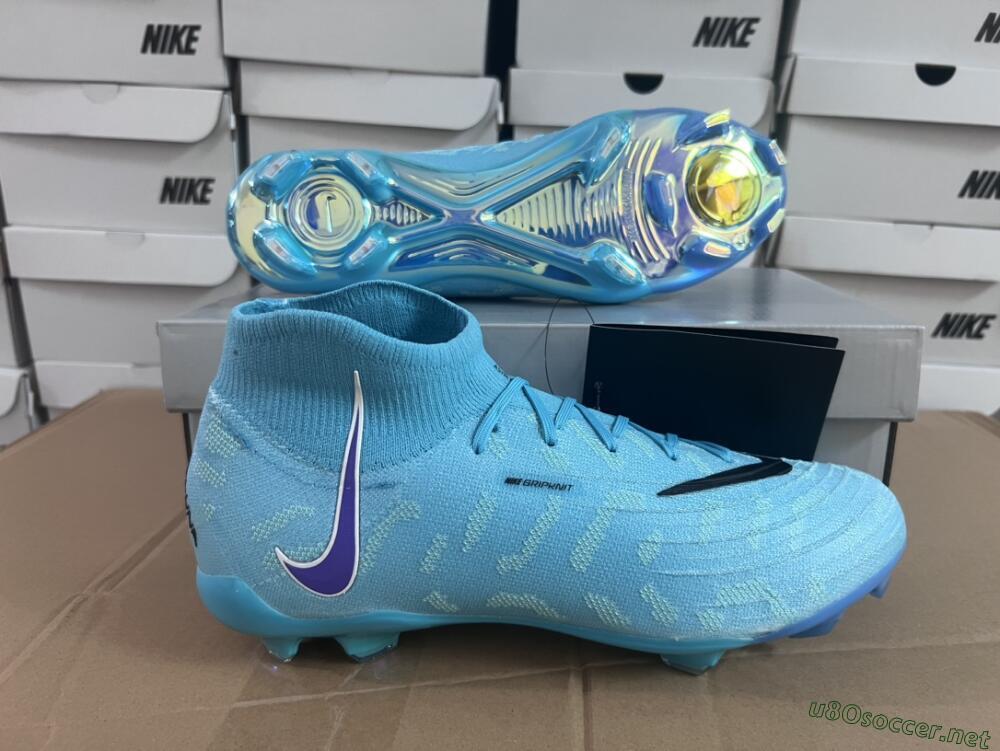 Men's Nike Phantom Luna Elite FG Football Boots - Blue/Purple/White