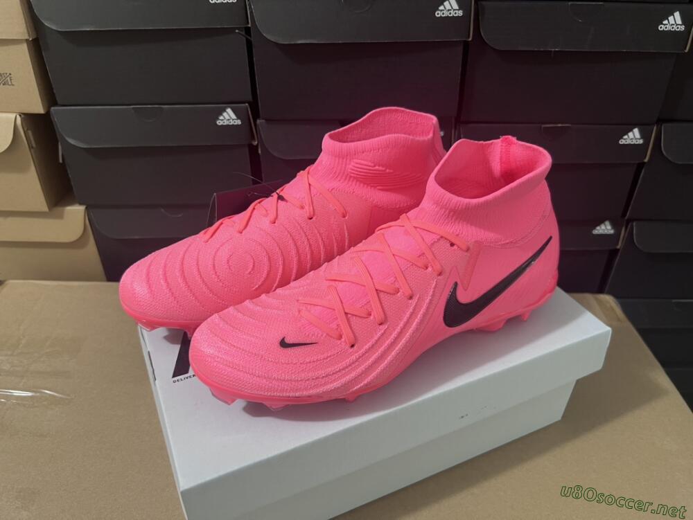 Unisex Nike Phantom Luna 2 Elite LV8 FG Football Boots - Red/Black/Pink