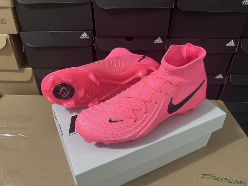 Unisex Nike Phantom Luna 2 Elite LV8 FG Football Boots - Red/Black/Pink