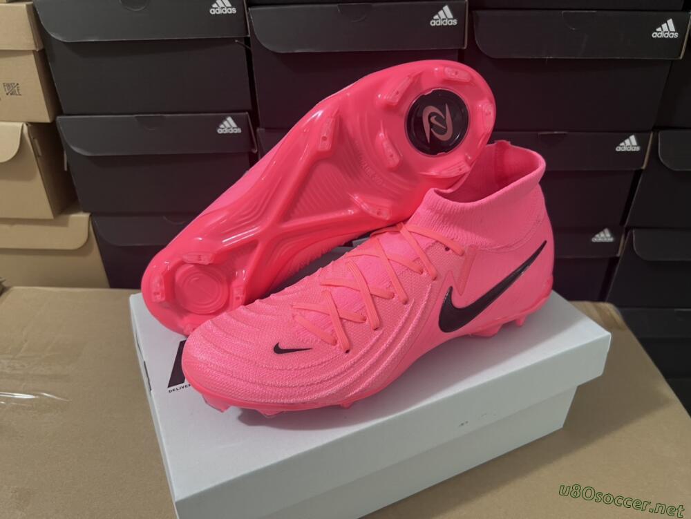 Unisex Nike Phantom Luna 2 Elite LV8 FG Football Boots - Red/Black/Pink