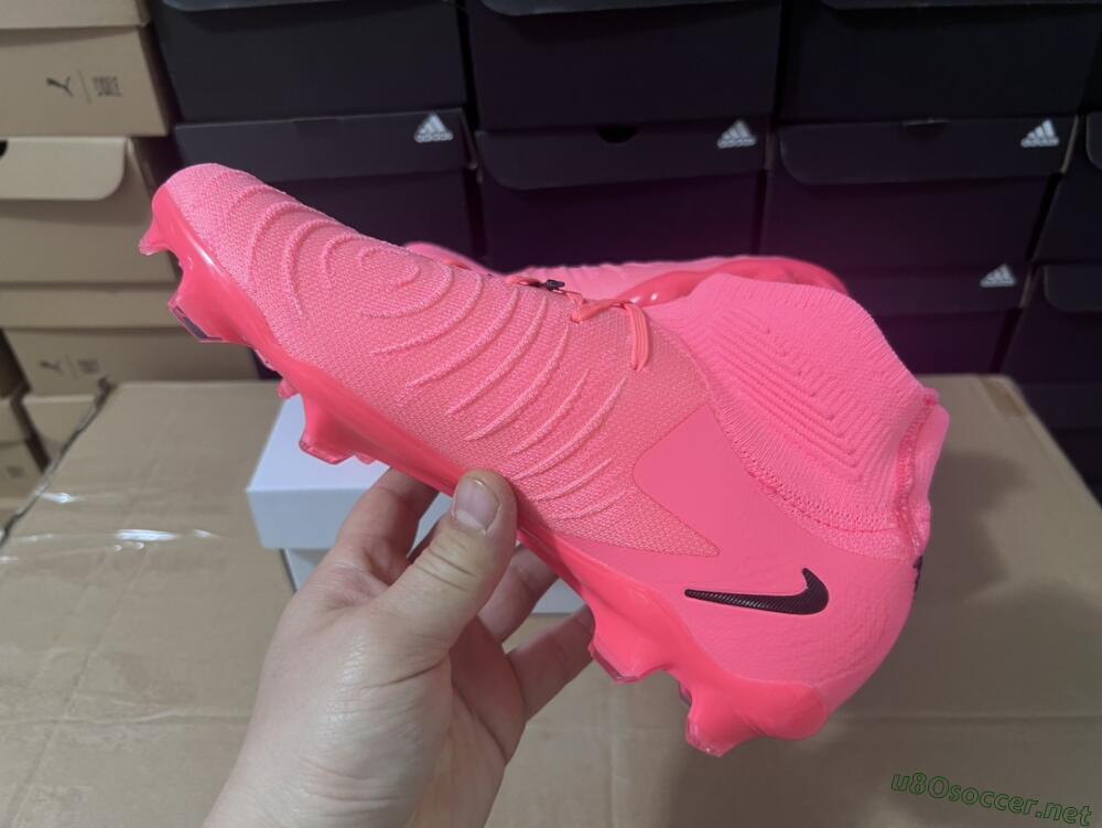 Unisex Nike Phantom Luna 2 Elite LV8 FG Football Boots - Red/Black/Pink