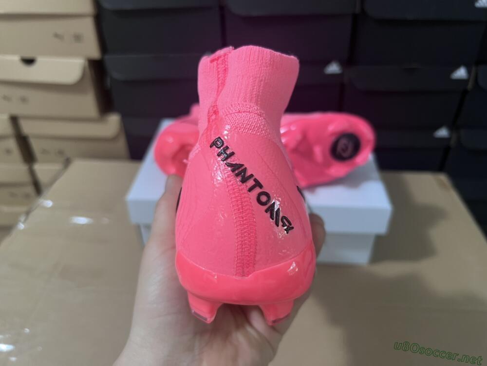 Unisex Nike Phantom Luna 2 Elite LV8 FG Football Boots - Red/Black/Pink
