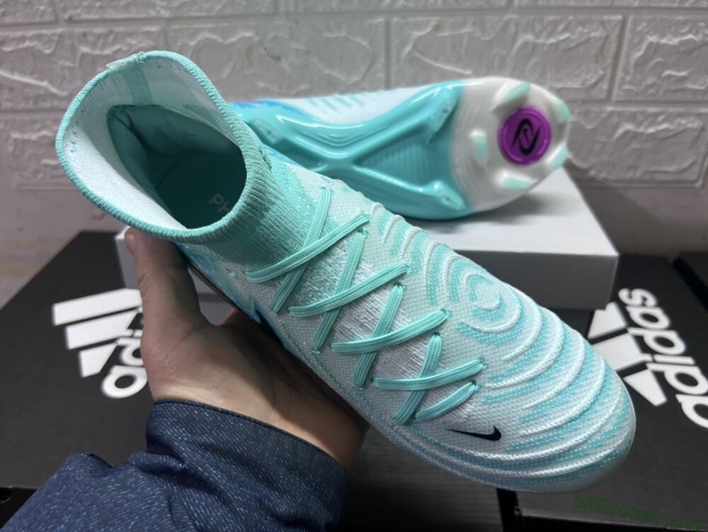 Unisex Nike Phantom Luna 2 Elite LV8 FG Football Boots - Jade/Black/Purple
