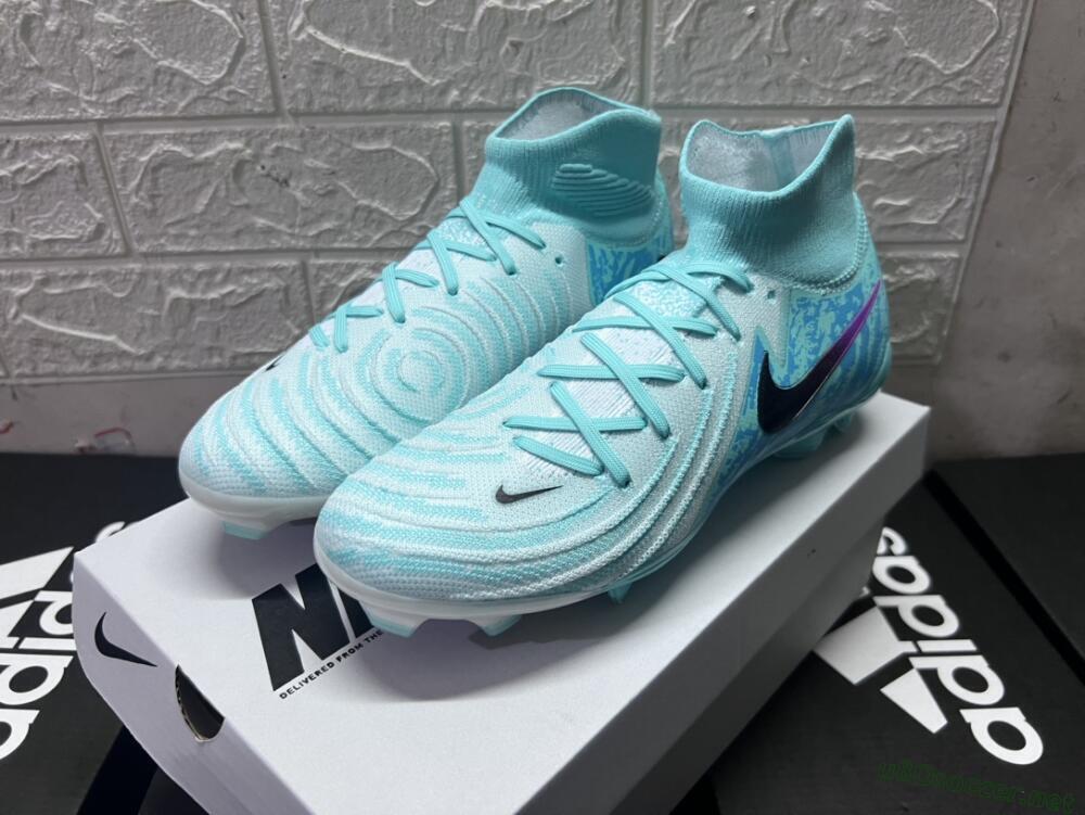 Unisex Nike Phantom Luna 2 Elite LV8 FG Football Boots - Jade/Black/Purple