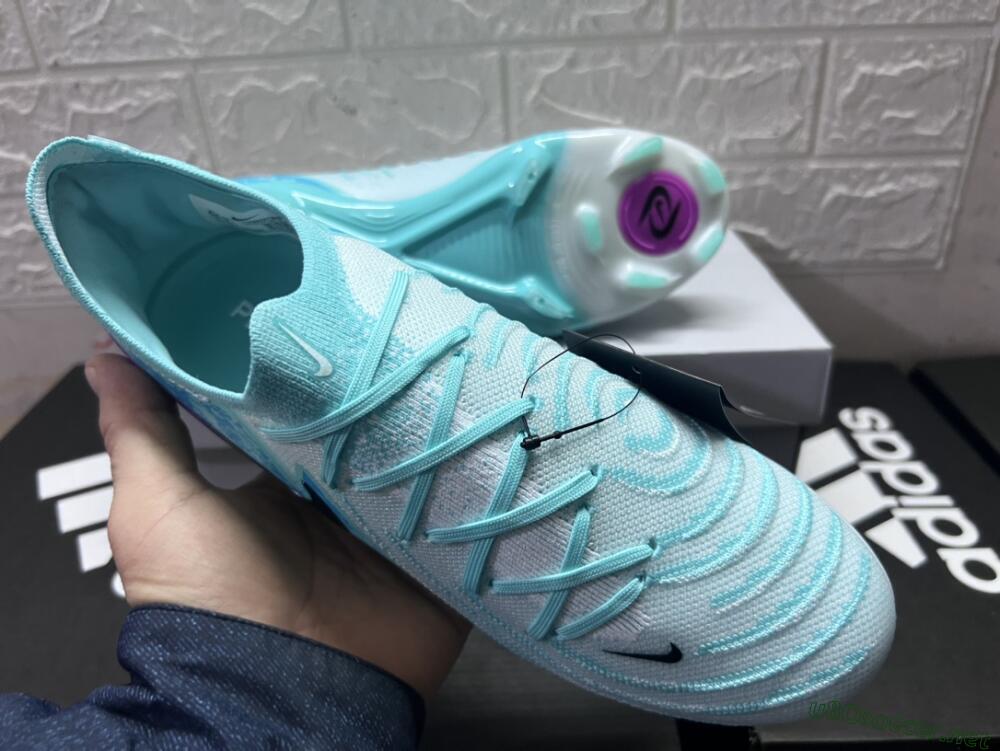 Unisex Nike Phantom Luna 2 Elite LV8 FG Football Boots - Jade/Black/Purple