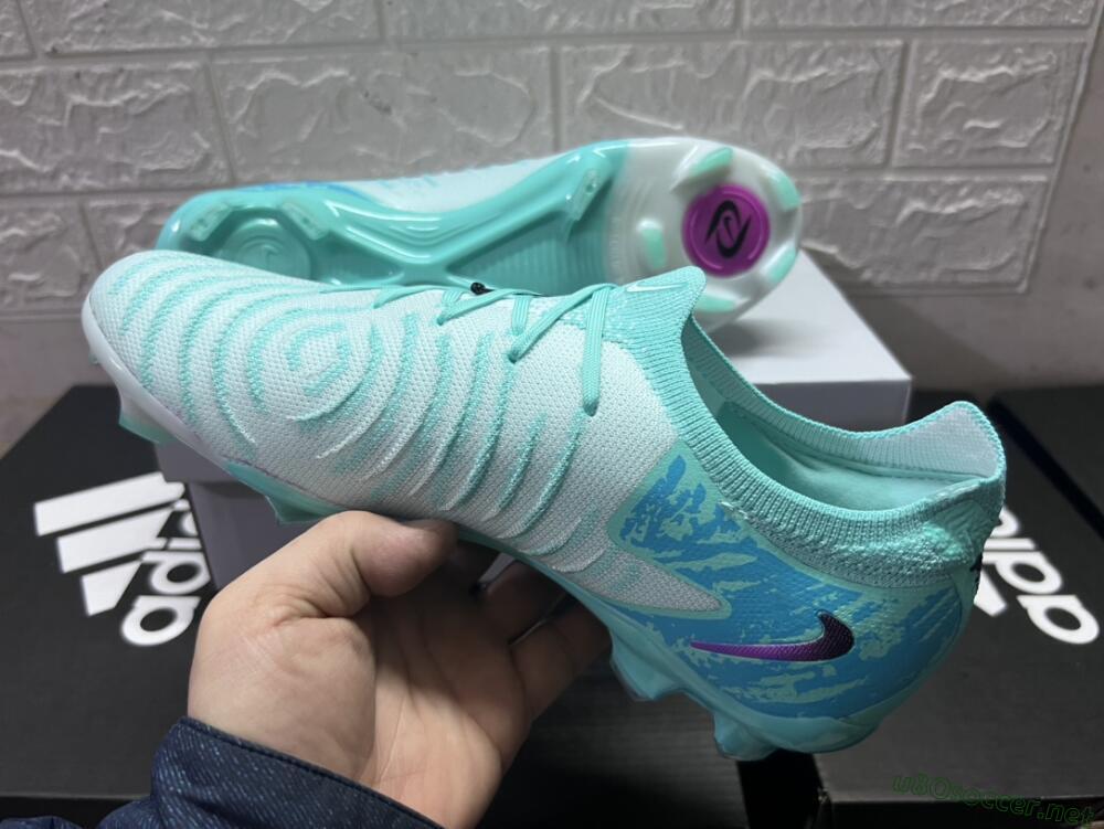 Unisex Nike Phantom Luna 2 Elite LV8 FG Football Boots - Jade/Black/Purple