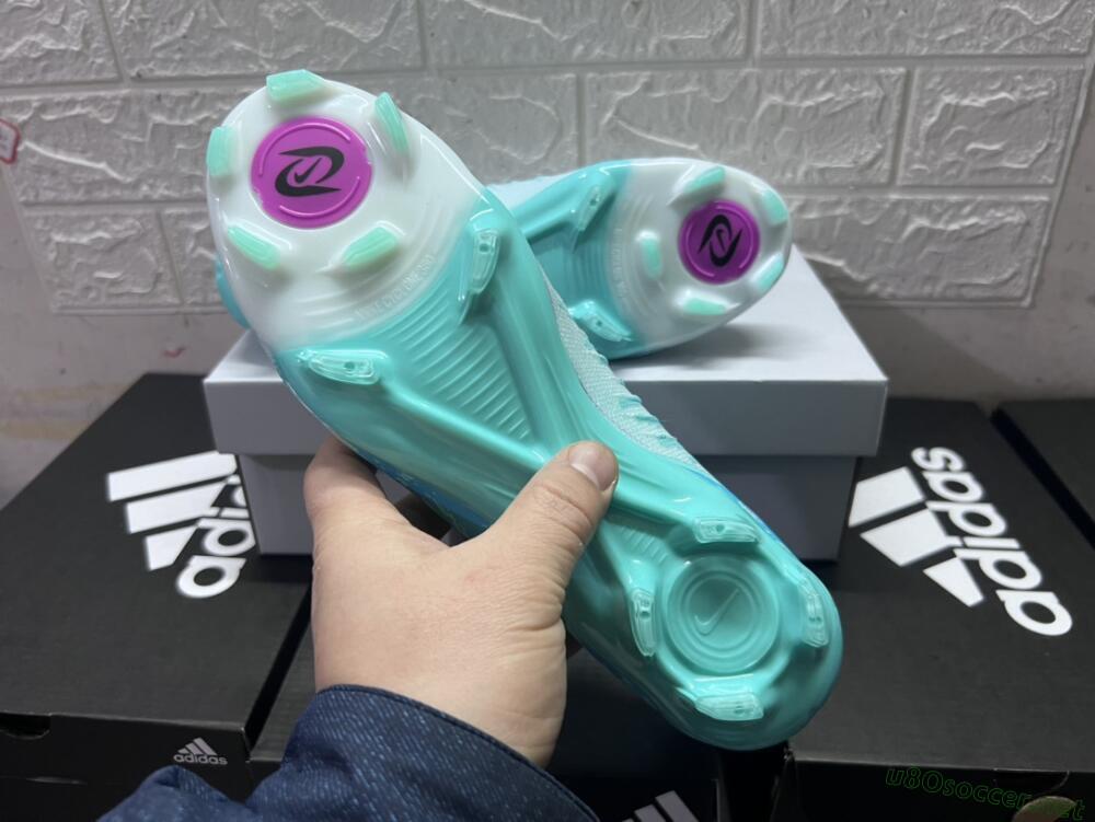 Unisex Nike Phantom Luna 2 Elite LV8 FG Football Boots - Jade/Black/Purple