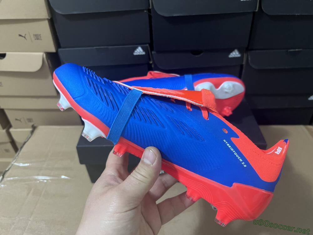 Unisex Adidas Predator Elite Foldover Tongue FG Football Boots - Blue/White/Red