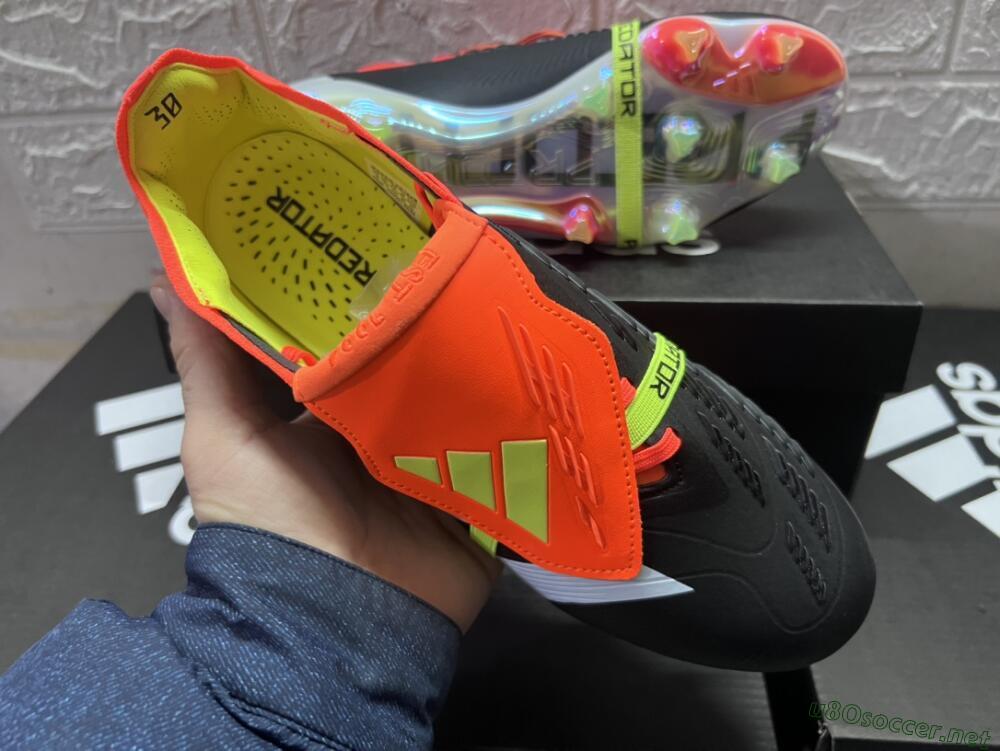 Men's Adidas Predator Elite Foldover Tongue FG Football Boots - White/Black/Red