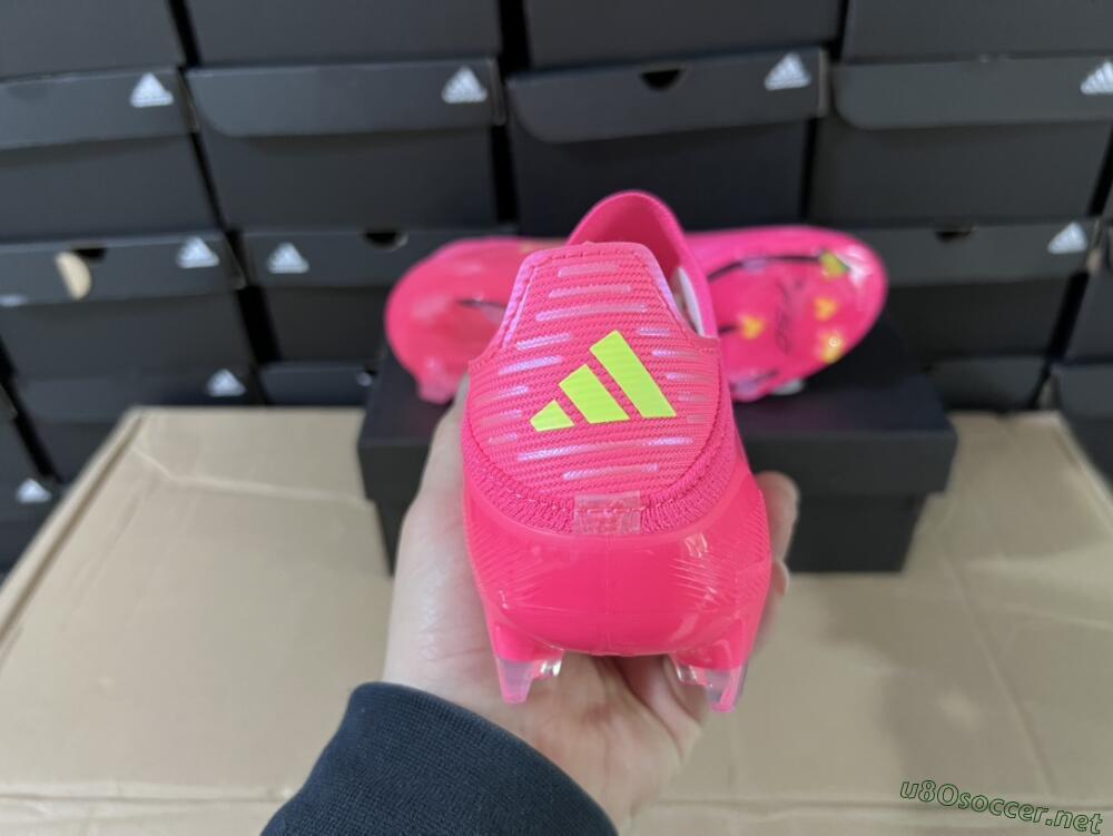 Unisex Adidas F50 Adizero FG Football Boots - Pink/Yellow/Black
