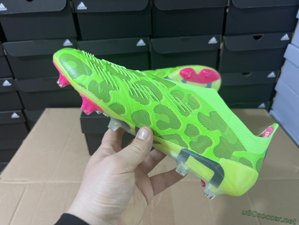 Men's Adidas Predator Accuracy+ FG Football Boots - Green/Purple/Yellow