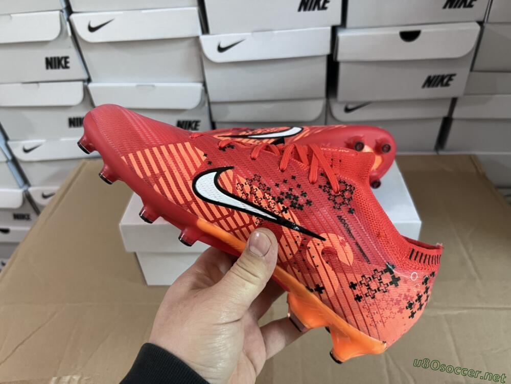 Men's Nike Air Zoom Mercurial Vapor 15 Elite AG Football Boots - Red/White/Black
