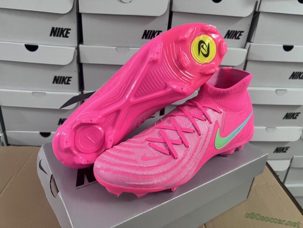 Unisex Nike Phantom Luna Elite NU FG Football Boots - Pink/Yellow/Jade