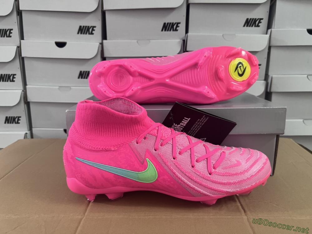 Unisex Nike Phantom Luna Elite NU FG Football Boots - Pink/Yellow/Jade