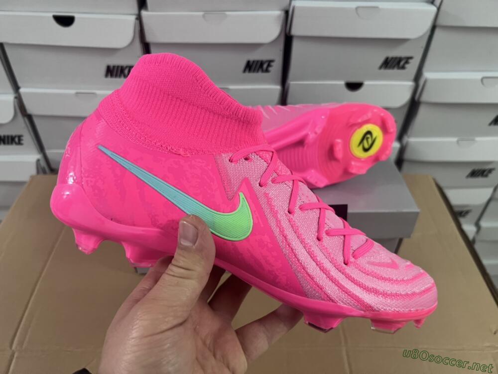 Unisex Nike Phantom Luna Elite NU FG Football Boots - Pink/Yellow/Jade