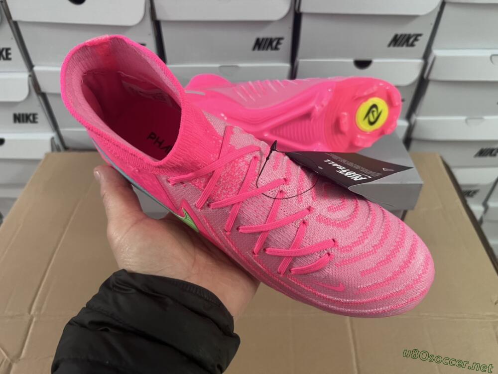 Unisex Nike Phantom Luna Elite NU FG Football Boots - Pink/Yellow/Jade