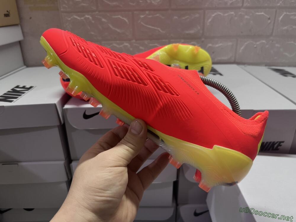 Men's Adidas Predator Accuracy+ FG Football Boots - Red/Black/Blue