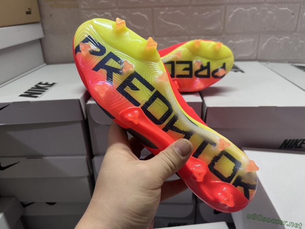 Men's Adidas Predator Accuracy+ FG Football Boots - Red/Black/Blue