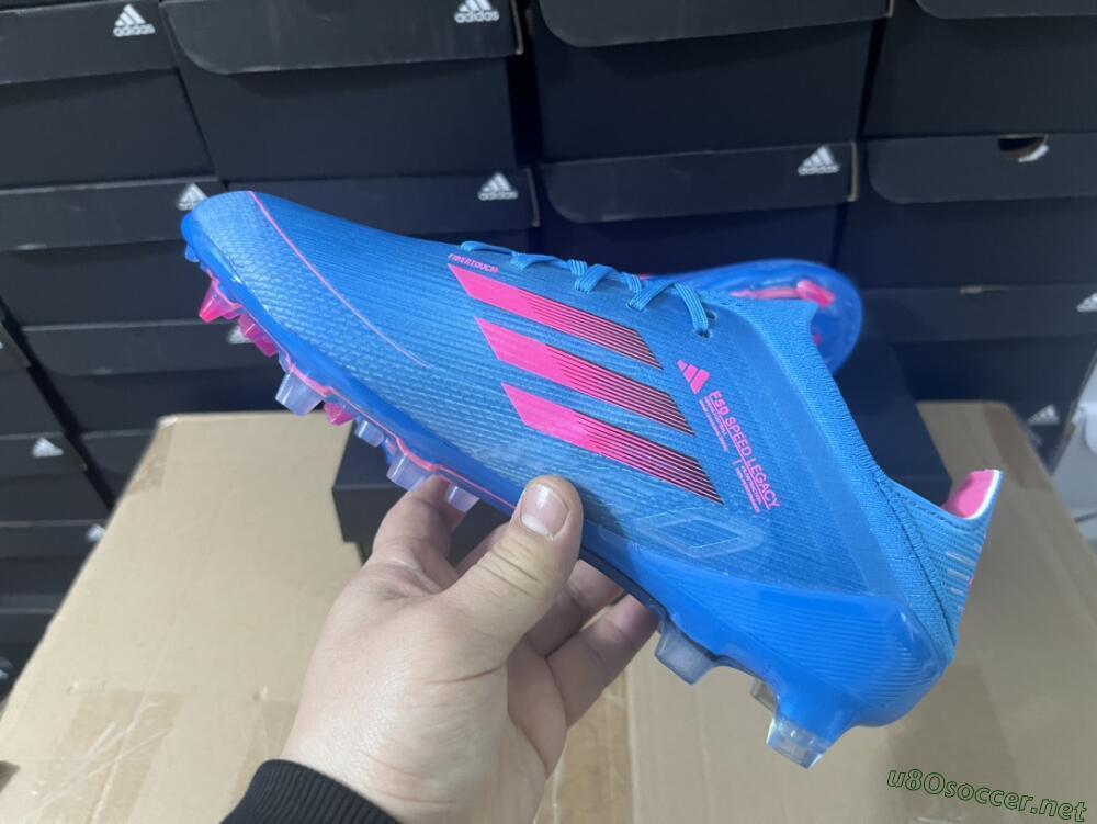 Unisex Adidas F50 Adizero FG Football Boots - Blue/Pink