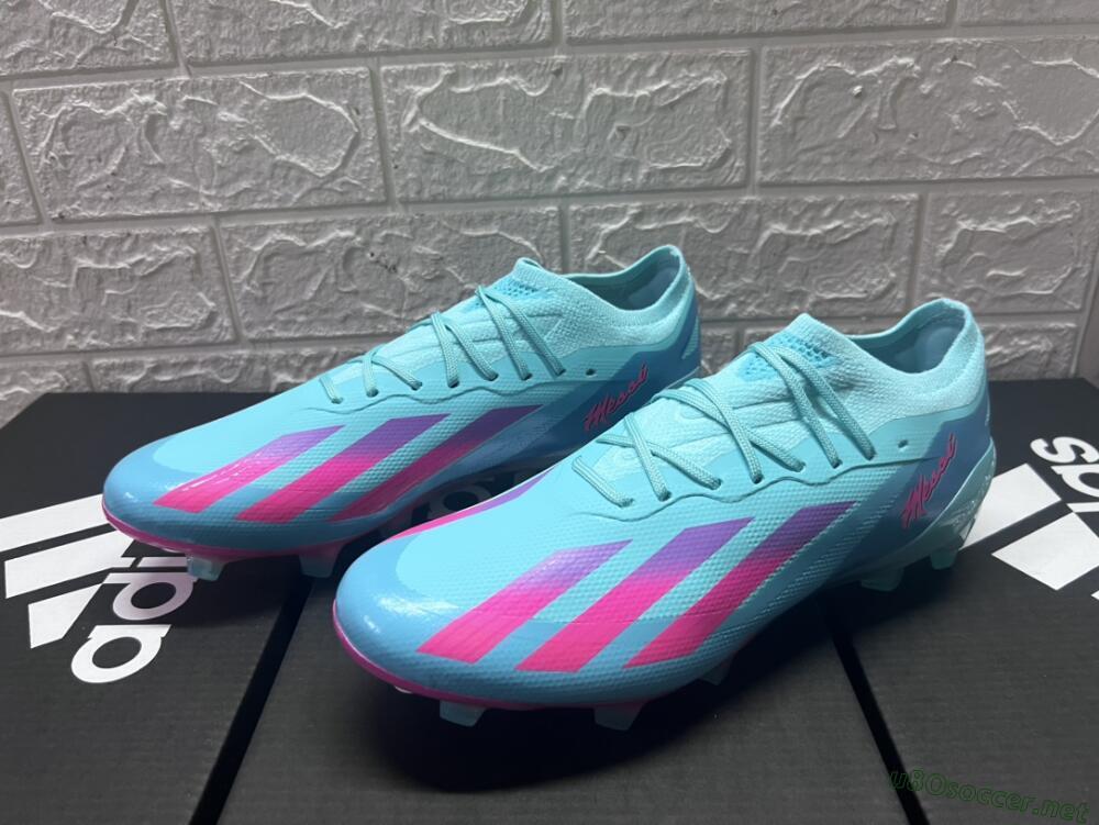 Men's Adidas X Crazyfast.1 Messi.1 FG Football Boots - Blue/Pink/Purple