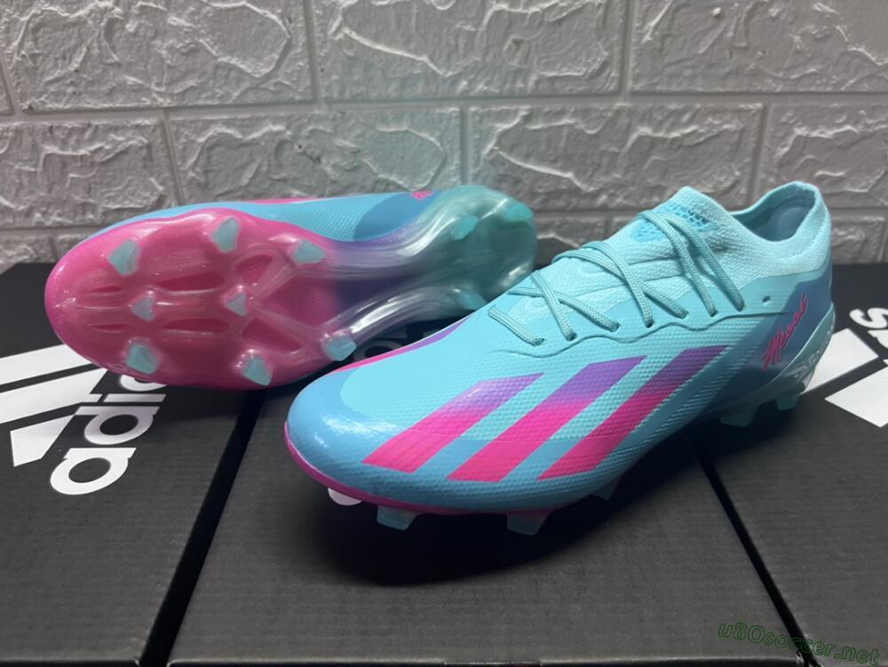 Men's Adidas X Crazyfast.1 Messi.1 FG Football Boots - Blue/Pink/Purple