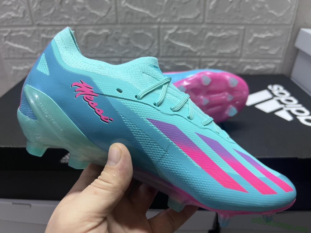 Men's Adidas X Crazyfast.1 Messi.1 FG Football Boots - Blue/Pink/Purple