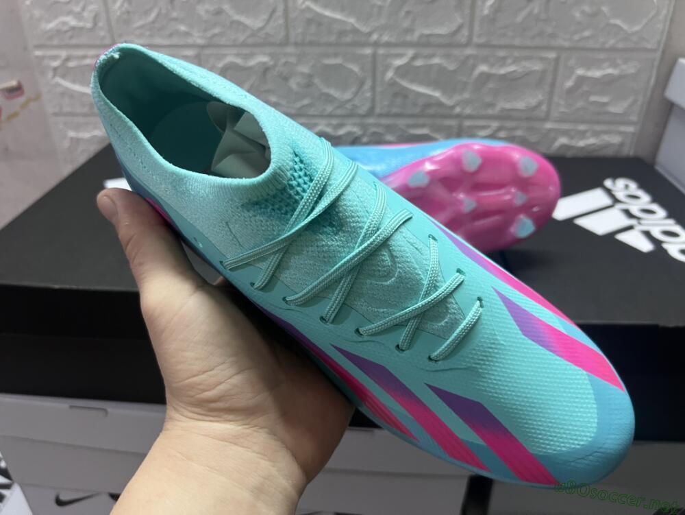 Men's Adidas X Crazyfast.1 Messi.1 FG Football Boots - Blue/Pink/Purple