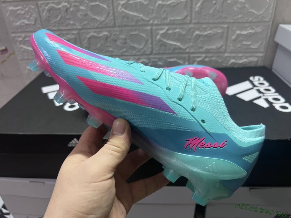 Men's Adidas X Crazyfast.1 Messi.1 FG Football Boots - Blue/Pink/Purple