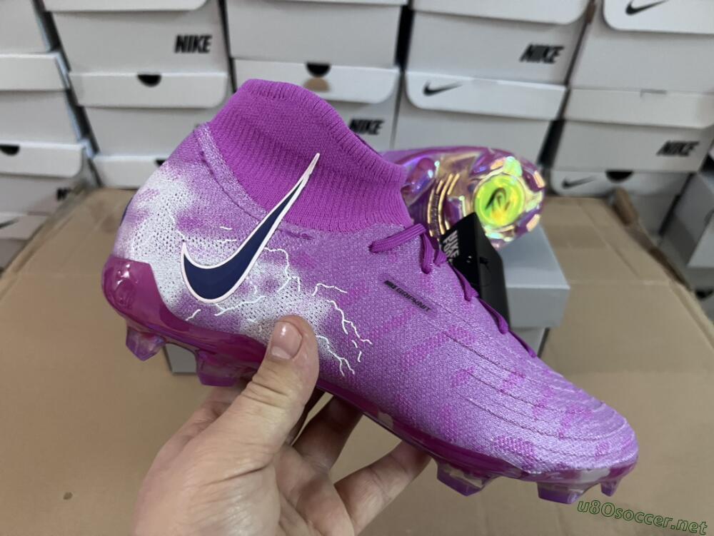 Men's Nike Phantom Luna Elite SE NU FG Football Boots - Fuchsia Dream/Barely Grape