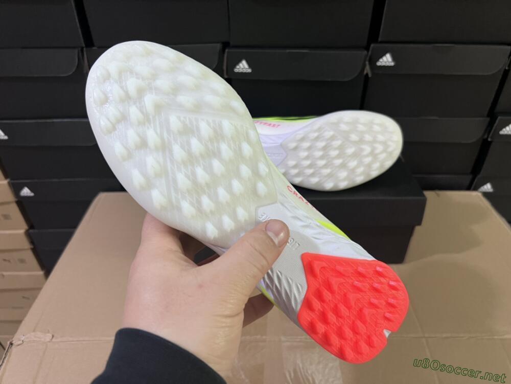 Men's Adidas X Crazyfast.1 TF Football Shoes - Yellow/Black/White