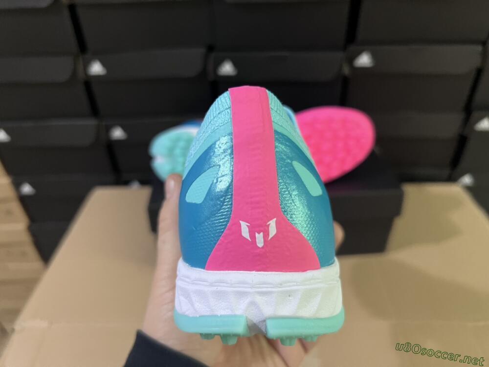 Men's Adidas X Crazyfast.1 TF Football Shoes - Jade/Pink/Purple