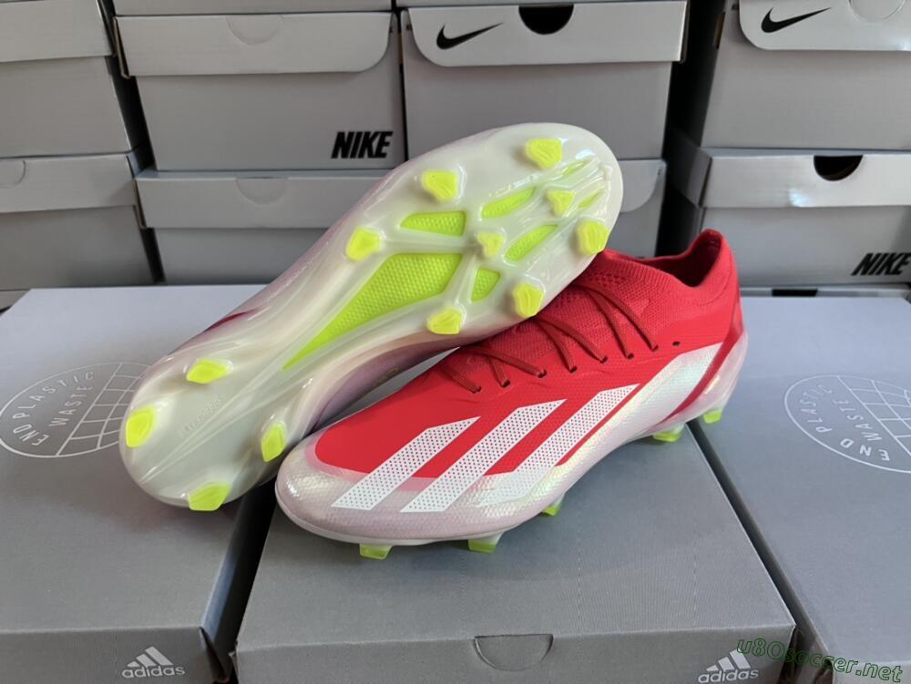Men's Adidas X Crazyfast.1 FG Football Boots - Red/White/Yellow