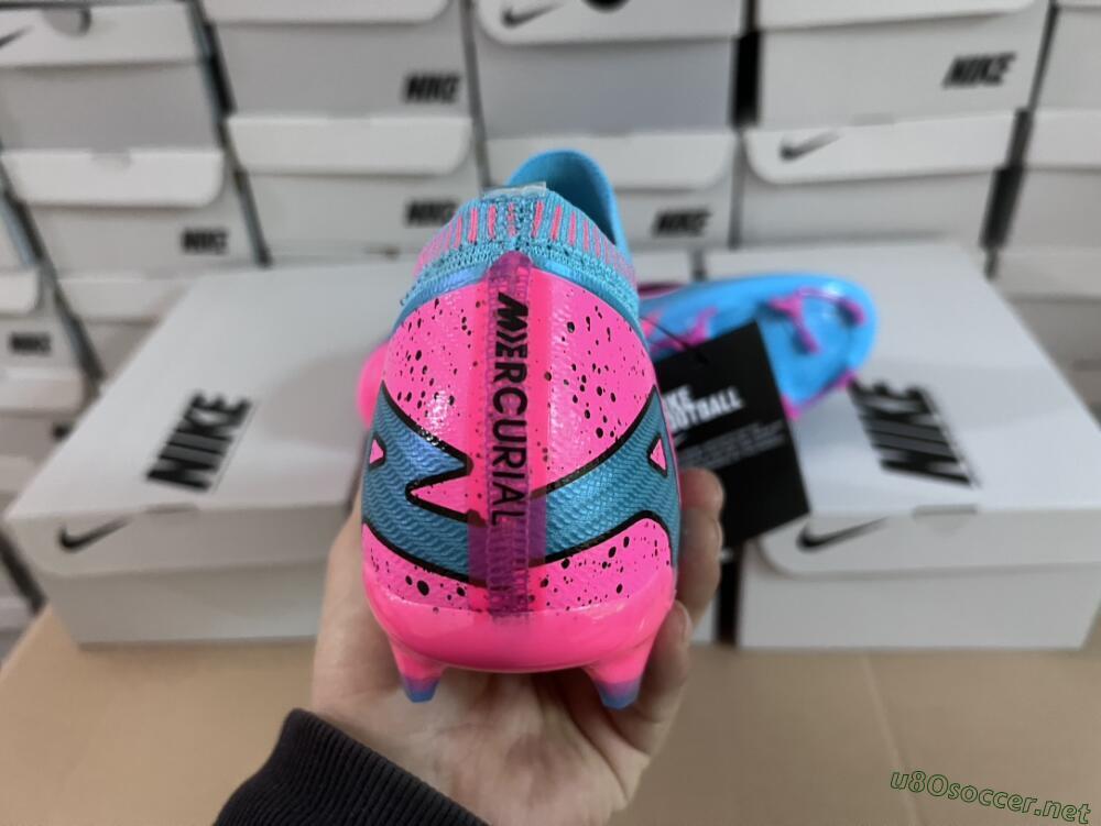 Unisex Nike Air Zoom Mercurial Vapor 15 Elite FG Football Boots - Blue/Pink/Black