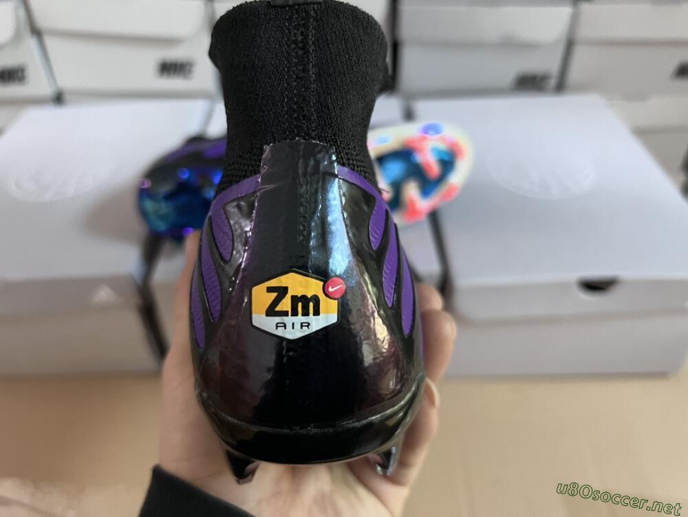 Men's Nike Air Zoom Mercurial Superfly 9 Elite FG Football Boots - Purple/Black/Orange/Gold