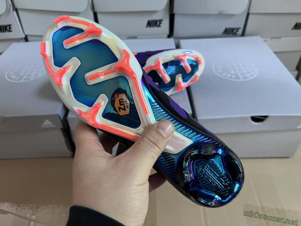 Men's Nike Air Zoom Mercurial Superfly 9 Elite FG Football Boots - Purple/Black/Orange/Gold