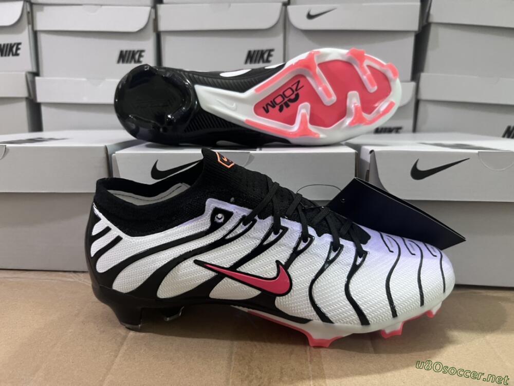 Men's Nike Air Zoom Mercurial Vapor 15 Elite FG Football Boots - White/Black/Red
