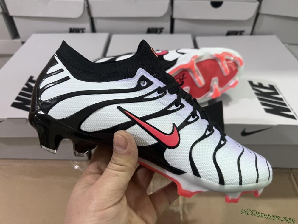 Men's Nike Air Zoom Mercurial Vapor 15 Elite FG Football Boots - White/Black/Red