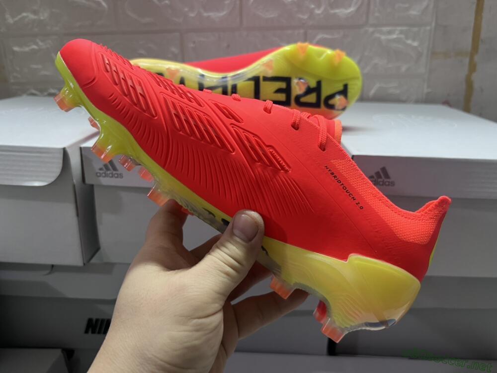 Men's Adidas Predator Accuracy.1 FG Football Boots - Red/Black/Blue